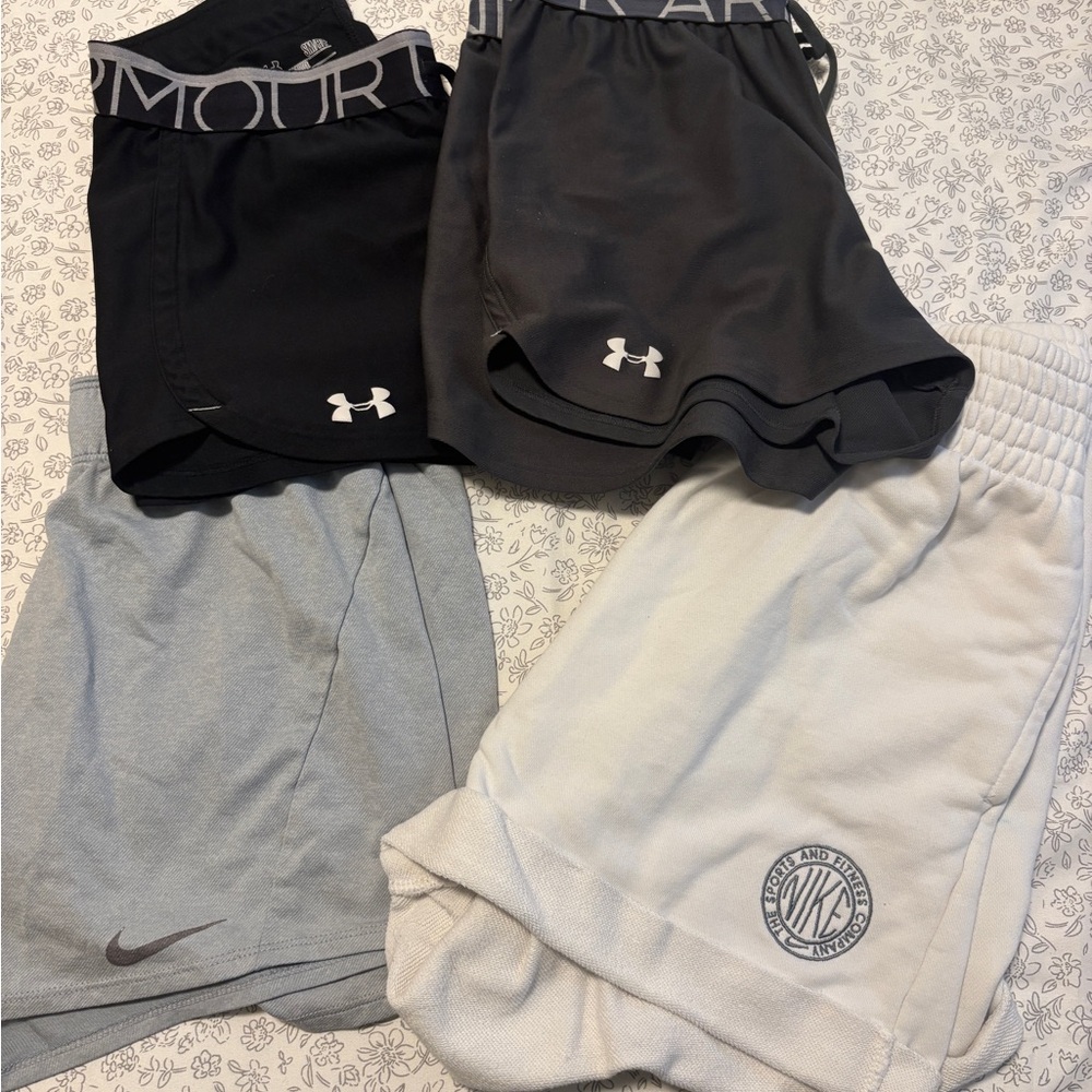 4 pairs of women's athletic shorts